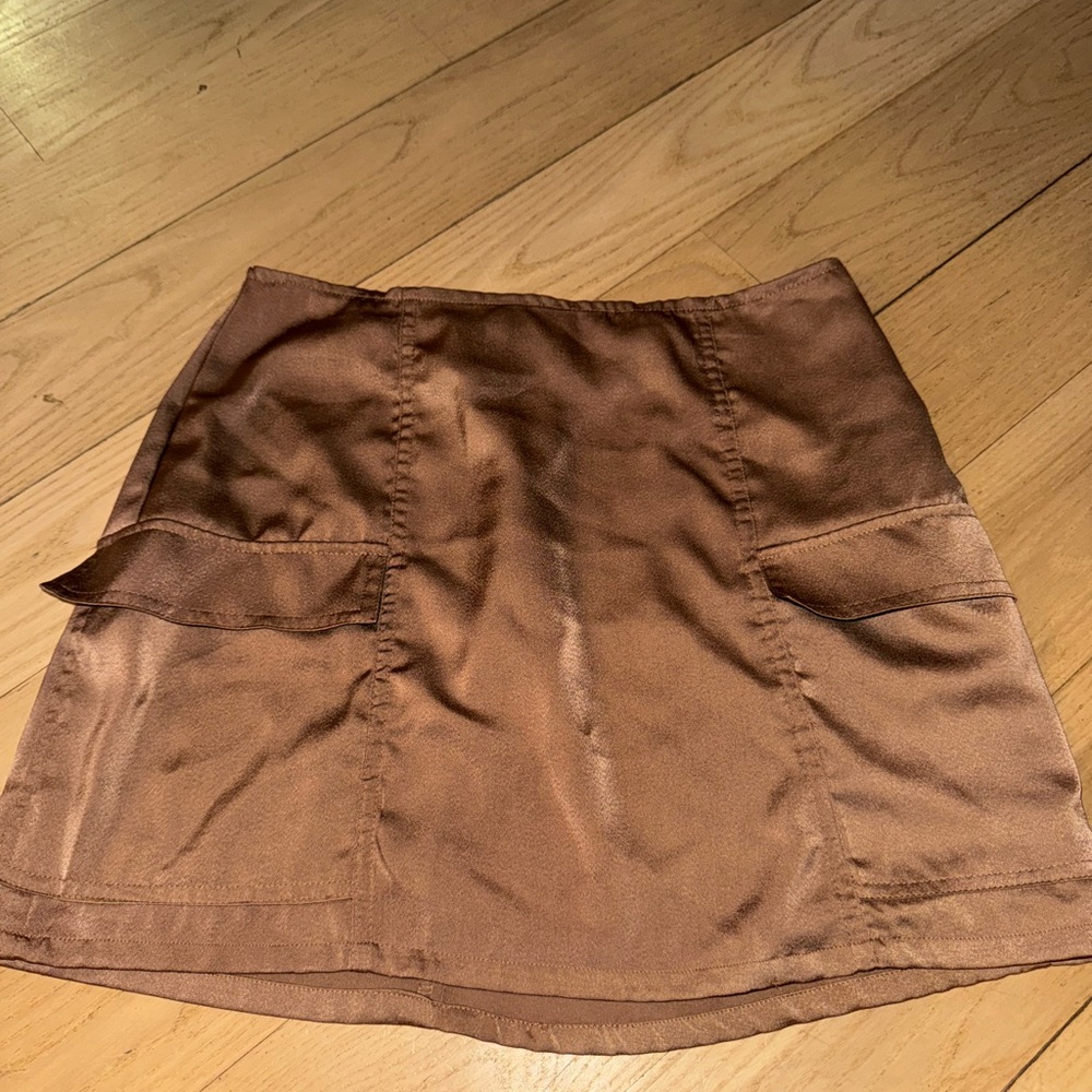 PacSun Brown Mini Cargo Skirt